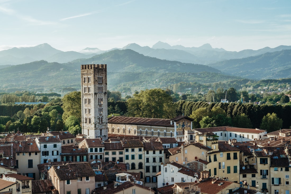 The historic center of Lucca